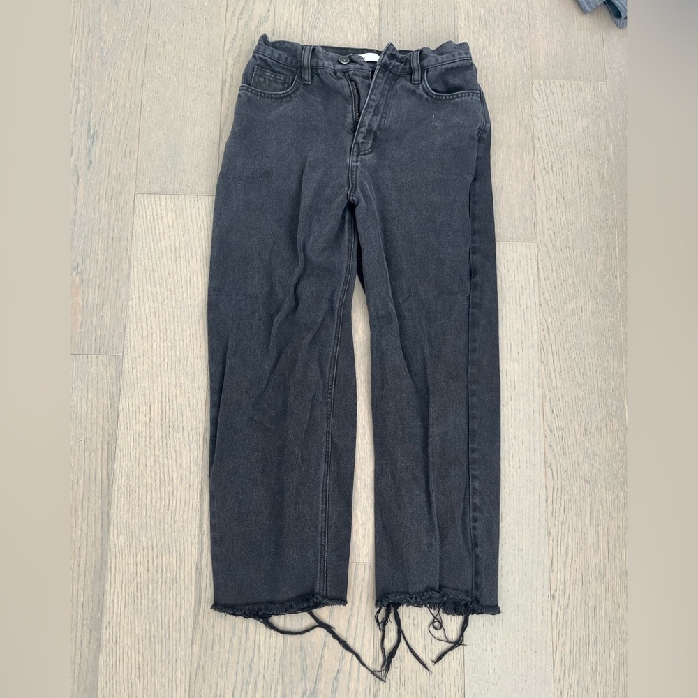 Oak and Fort - Wide leg black jeans